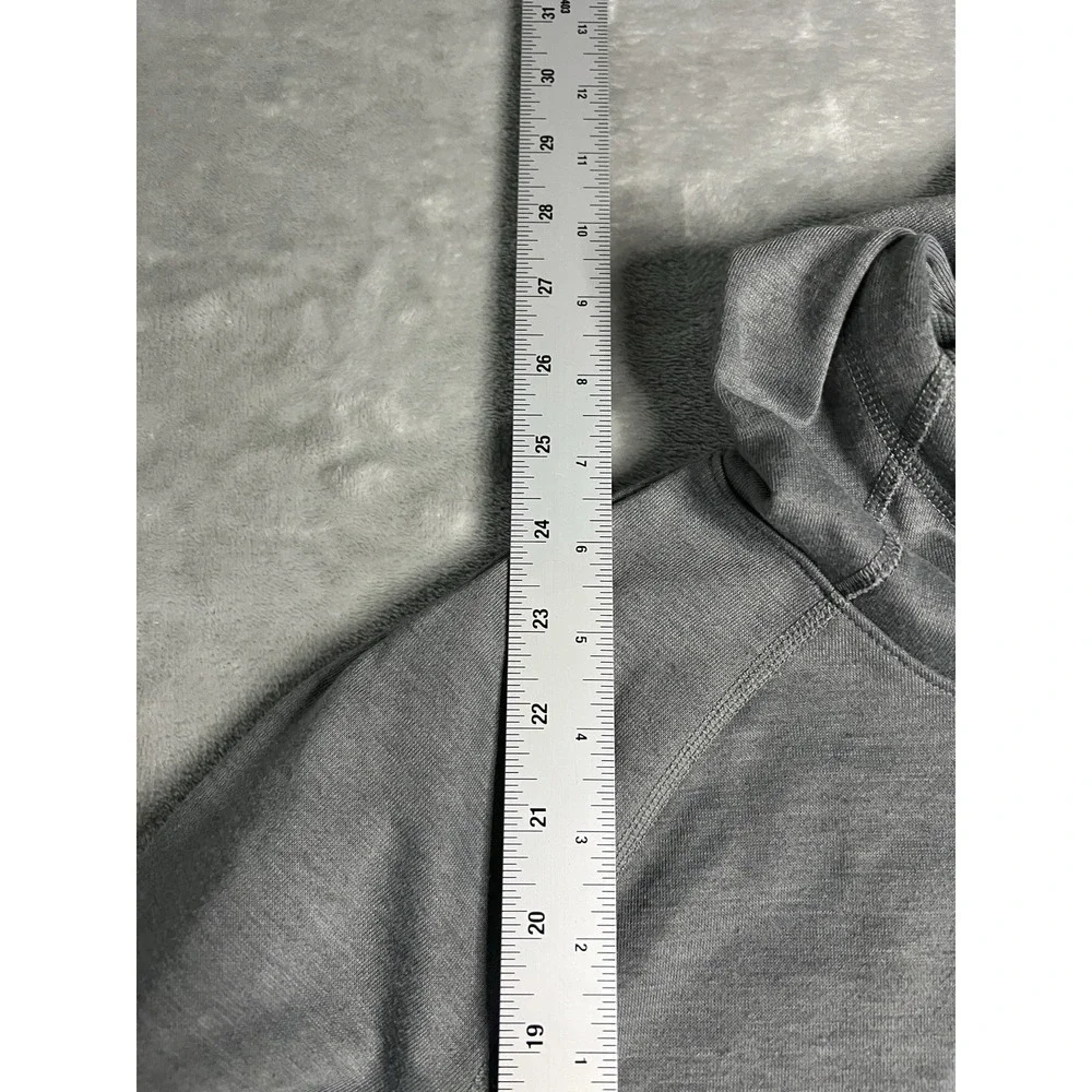 Nike Men's Sweatshirt Adult Medium Gray Orange Pullover Athletic Hoodie
